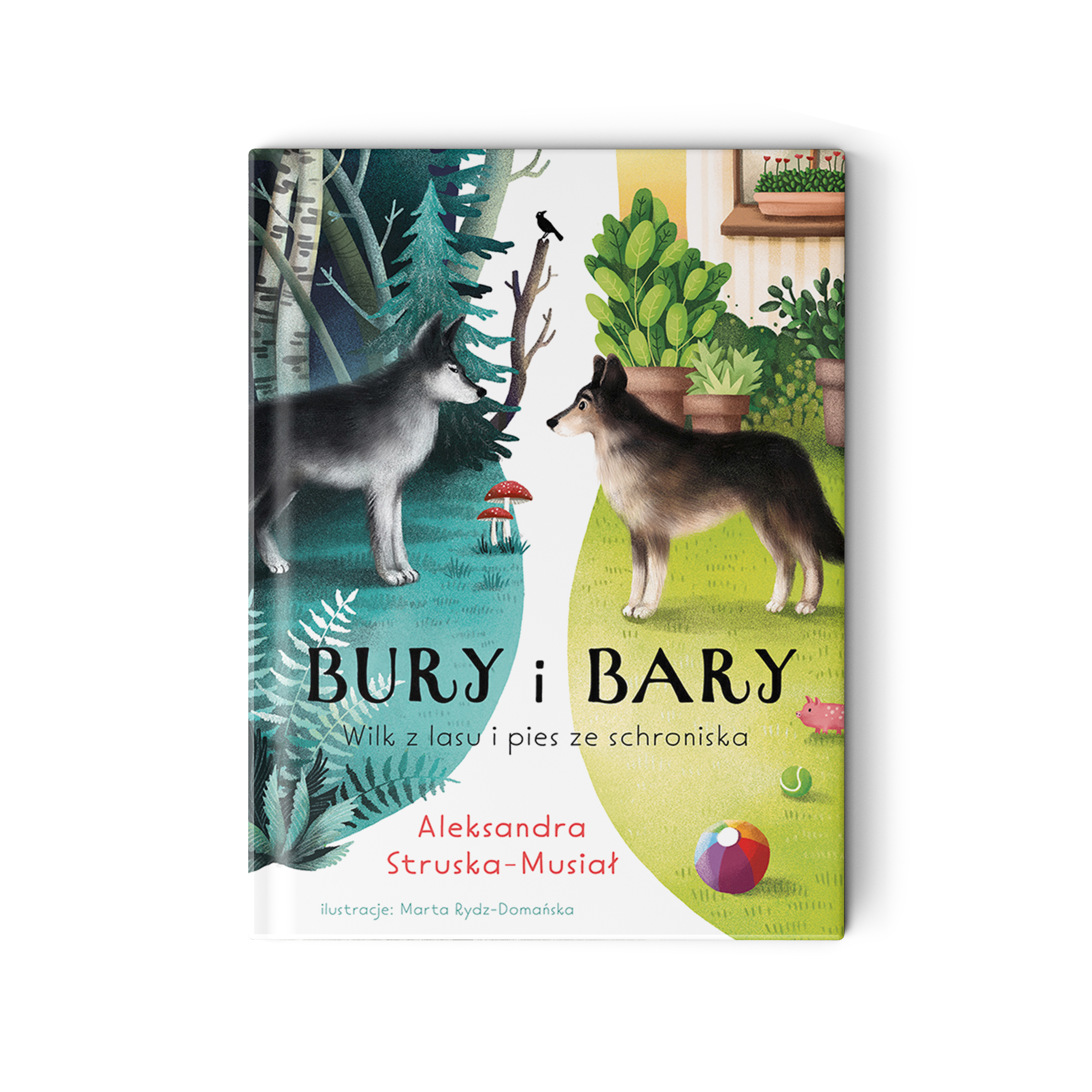 Bury i Bary. Wilk z lasu i pies ze schroniska